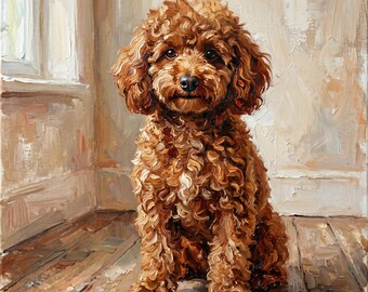Custom Hand-painted Pet Portrait Oil Painting Canvas From Photo Commission Loss Memorial Personalized Dog Painting Gift Birthday Gifts