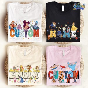 Personalized Name Disneyland Family Trip Shirt, Walt Disneyworld Shirt, Disneyland Family Matching Tee, Disneyland characters shirt image 4