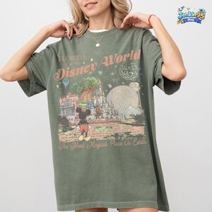 Vintage Mickey Disneyworld Comfort Colors Shirt, Retro Mickey And Friends Shirts, Walt Disneyworld Tee, Disney 2026 Trip Disney Vacation Tee image 5