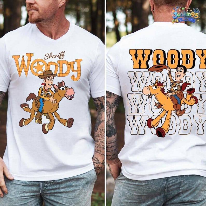 Camiseta de Woody el Sheriff de Toy Story de Disneyland, Camiseta de Personajes de Toy Story, Camiseta para Viaje a Disneyland, Camiseta de Toy Story, Camiseta de Woody del Oeste, Camiseta de Pixar imagen 3