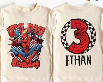 Disneyland Spiderman Birthday Boy Shirt, Birthday Party Gift, Disneyland Boy Birthday Tee, Superhero Birthday Sweatshirt, Gift For Boy