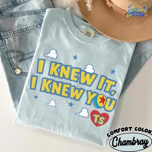 Vintage I Knew It I Knew You Shirt, TS and Toy Story 5 Friendship Shirt, Woody Buzz Lightyear Tee, Disneyland Toy Story Family Matching Tee image 2