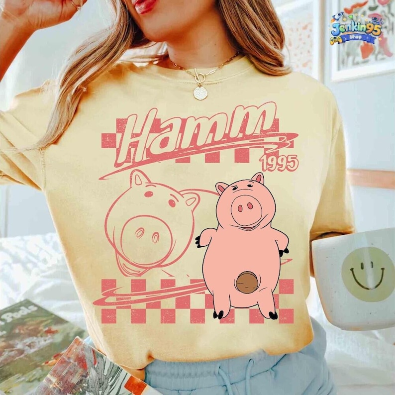 Retro Disneyland Pixar Toy Story All Characters Checkered Shirt, Woody, Buzz, Jessie, Bo Peep Shirt, Disneyland Matching Tee image 4
