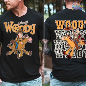 Camiseta de Woody el Sheriff de Toy Story de Disneyland, Camiseta de Personajes de Toy Story, Camiseta para Viaje a Disneyland, Camiseta de Toy Story, Camiseta de Woody del Oeste, Camiseta de Pixar imagen 4