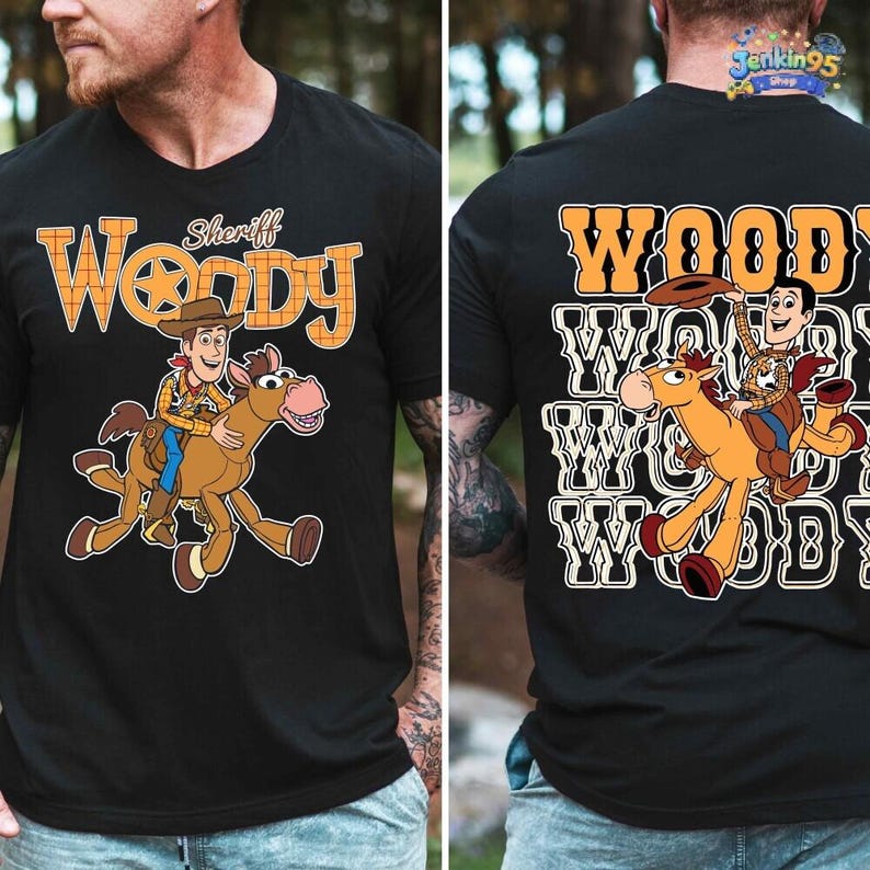 Camiseta de Woody el Sheriff de Toy Story de Disneyland, Camiseta de Personajes de Toy Story, Camiseta para Viaje a Disneyland, Camiseta de Toy Story, Camiseta de Woody del Oeste, Camiseta de Pixar imagen 4