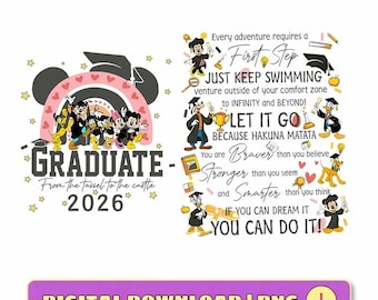 Disneyland Graduate 2026 Png, Disneyland Grad 2026 Png, Custom Mickey Graduation Png, Gift for the Grad, Digital Download