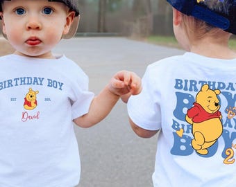 Disneyland Winnie The Pooh Family Shirts, Custom Piglet Kids Gift, Birthday Boy Sweatshirt, Disneyland Group Vacation Tees, Teddy Bear