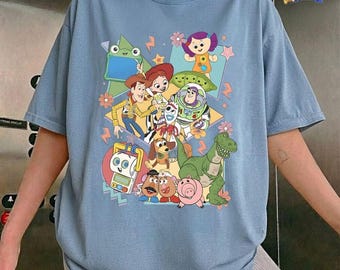 Vintage Toy Story 5 You've Got A Friend In Me T-Shirt, Disney Buzz, Woody, Rex, Lilypad, Smarty Pants Tee, Disneyland Family Matching Trip
