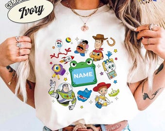 Personalized Disneyland Toy Story 5 Shirt, Family Vacation Trip Shirts, Disneyland trip Shirt, Baby Shirt, Buzz Lightyear Lilypad T-Shirt