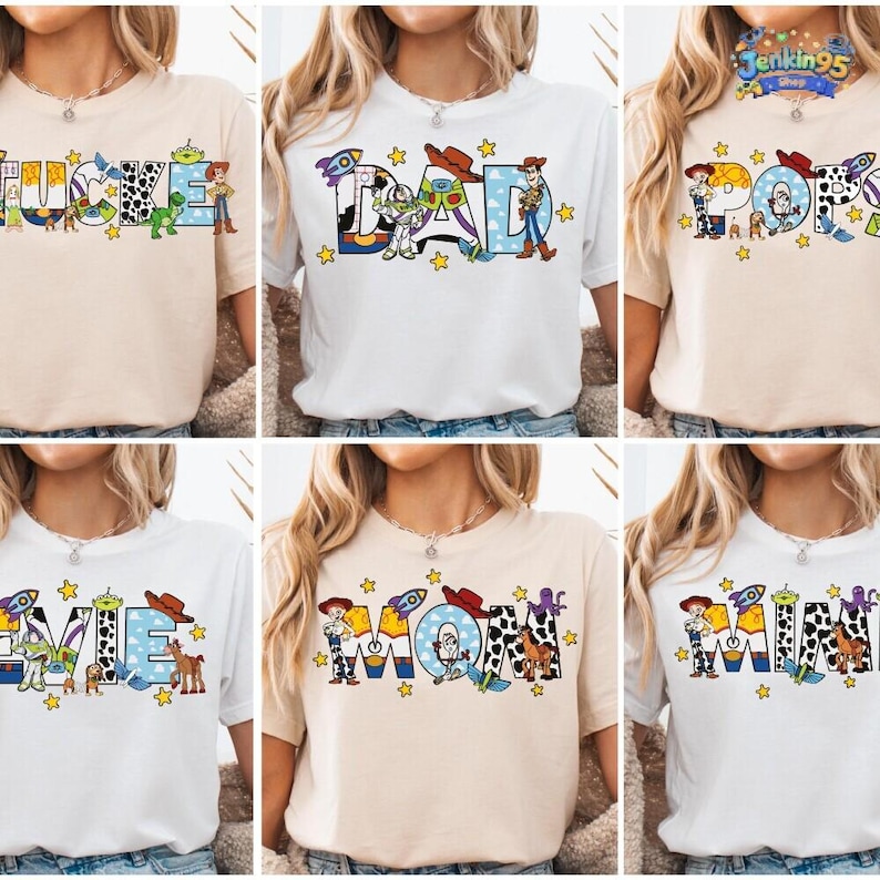 Toy Story Dad Toy Story Mom, Dad Mom Disneyland Birthday Tee, Family Toy Story Matching Birthday Shirt, Dad Mom shirt, Couple shirt zdjęcie 1