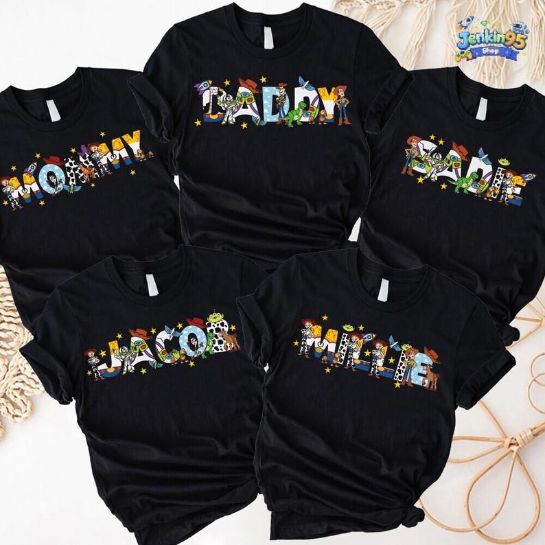 Toy Story Dad Toy Story Mom, Dad Mom Disneyland Birthday Tee, Family Toy Story Matching Birthday Shirt, Dad Mom shirt, Couple shirt zdjęcie 3