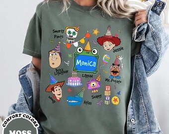Personalized Comfort Colors Disneyland Pixar Toy Story 5 Shirt, LilyPad Smarty Pans Buzz lightyear, Personalized Toy Story 5 Movie Shirt