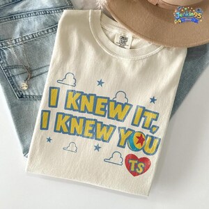 Vintage I Knew It I Knew You Shirt, TS and Toy Story 5 Friendship Shirt, Woody Buzz Lightyear Tee, Disneyland Toy Story Family Matching Tee image 1