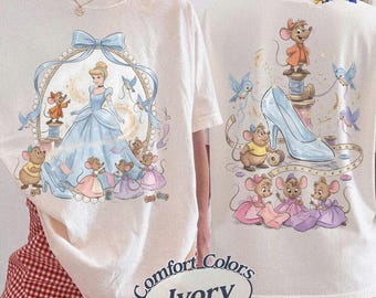 Comfort Colors Disneyland Cinderella Princess Tee, Coquette Princess Shirt, Fairy Tale Aesthetic Tee, Disneyland Vacation Oversized Shirt