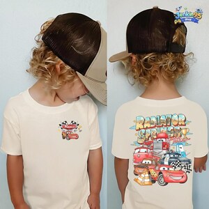 Custom Disneyland Cars Shirt, Pixar Lightning McQueen Tee, Tow Mater, Doc Hudson, Radiator Springs Shirt, Disneyland Family Trip, Disneyland afbeelding 3