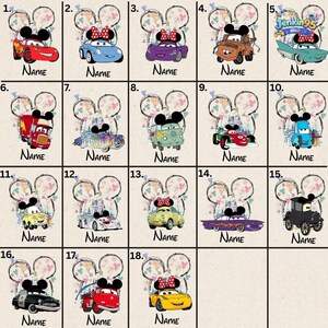 Disneyland Cars Couple Matching Shirt, McQueen And Sally Matching Shirts, Disneyland Trip Cars Shirt, Cars Movie Shirt, Disneyland Cars Tee image 4