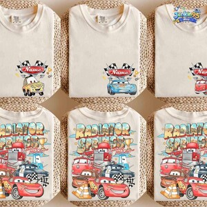 Custom Disneyland Cars Shirt, Pixar Lightning McQueen Tee, Tow Mater, Doc Hudson, Radiator Springs Shirt, Disneyland Family Trip, Disneyland afbeelding 2