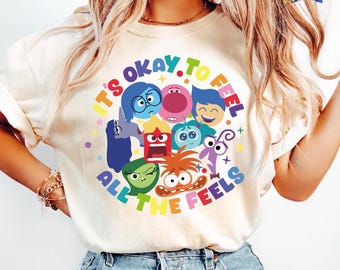 It's Okay To Feel All The Feels shirt, Disneyland Sweater, Therapy Sweatshirt, Teacher Shirt, Gift for Teacher,BCBA Tee,Speech Terapy Shirt