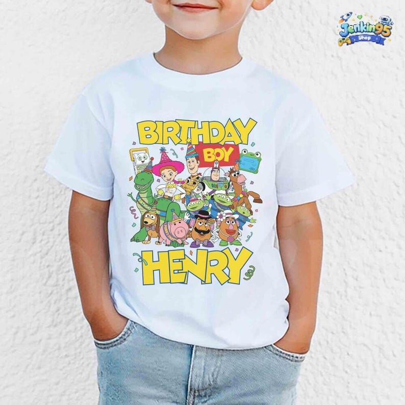 Personalized Disneyland Toy Story 5 Birthday Shirt, Custom Disneyland Woody Buzz Lilypad Birthday Present, Disneyland Family Birthday tee image 3