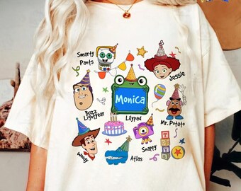 Personalized Toy Story 5 Birthday Shirt, Disneyland Party Tee, Family Vacation Shirt, Comfort Colors Shirt, Gift for Her, Lilypad Shirt