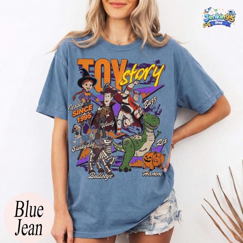 Retro Disneyland Toy Story 1995 Halloween Shirt, Woody Buzz Lightyear Rex Halloween Group Tee, Disneyland Family 2026 Trip Tee, Pixar Fest image 4