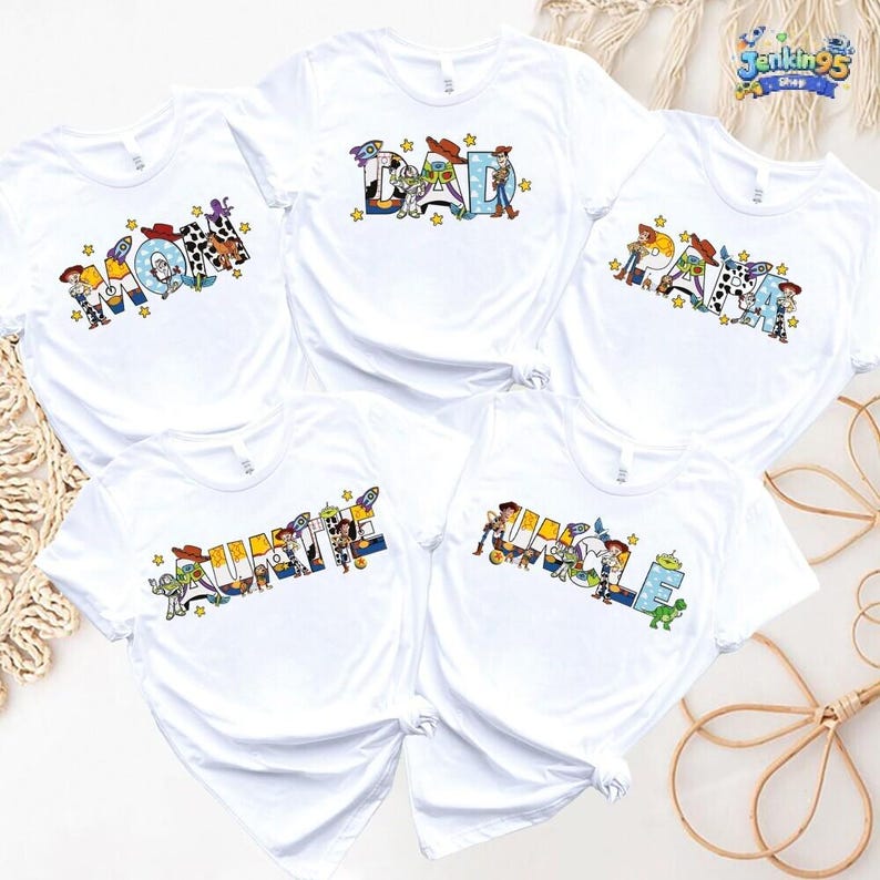 Toy Story Dad Toy Story Mom, Dad Mom Disneyland Birthday Tee, Family Toy Story Matching Birthday Shirt, Dad Mom shirt, Couple shirt zdjęcie 2