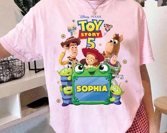 Personalized Toy Story 5 Tee, Toy Story Birthday Shirt, Toy Story Characters Tee, You've Got A Friend In Me shirt, Disneytrip Vacation 2026