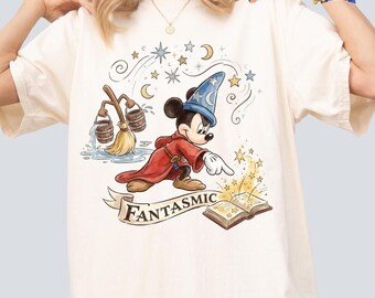 Comfort Colors Sorcerer Mickey Shirt, Fantasia Disneyland Tee, Fantasmic Show Shirt, Disneyland Parks \Tee, Walt Disneyworld Magical Shirt