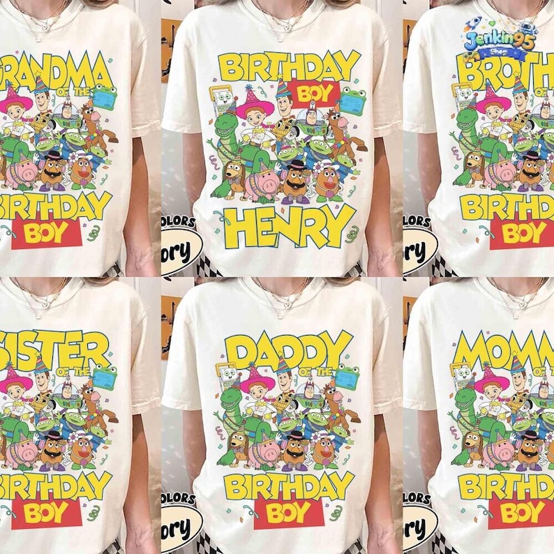 Personalized Disneyland Toy Story 5 Birthday Shirt, Custom Disneyland Woody Buzz Lilypad Birthday Present, Disneyland Family Birthday tee image 1