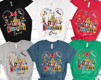 Disneyland Birthday Shirt, Disneyland Birthday Boy & Girl Shirt, Birthday Squad Shirts,Birthday Family Trip Tees, Birthday Party Shirt