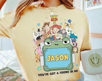 Personalized Toy Story 5 Movie Shirt, Lilypad Buzz Lightyear Woody Jessie Toy Story Land You've Got a Friend In Me Adult & Kids shirt