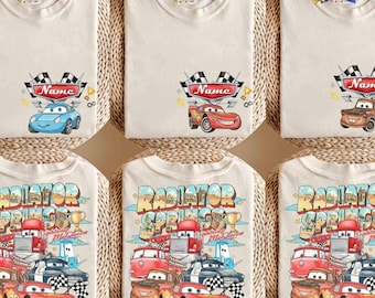 Custom Disneyland Cars Shirt, Pixar Lightning McQueen Tee, Tow Mater, Doc Hudson, Radiator Springs Shirt, Disneyland Family Trip, Disneyland