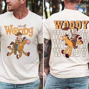 Camiseta de Woody el Sheriff de Toy Story de Disneyland, Camiseta de Personajes de Toy Story, Camiseta para Viaje a Disneyland, Camiseta de Toy Story, Camiseta de Woody del Oeste, Camiseta de Pixar imagen 1