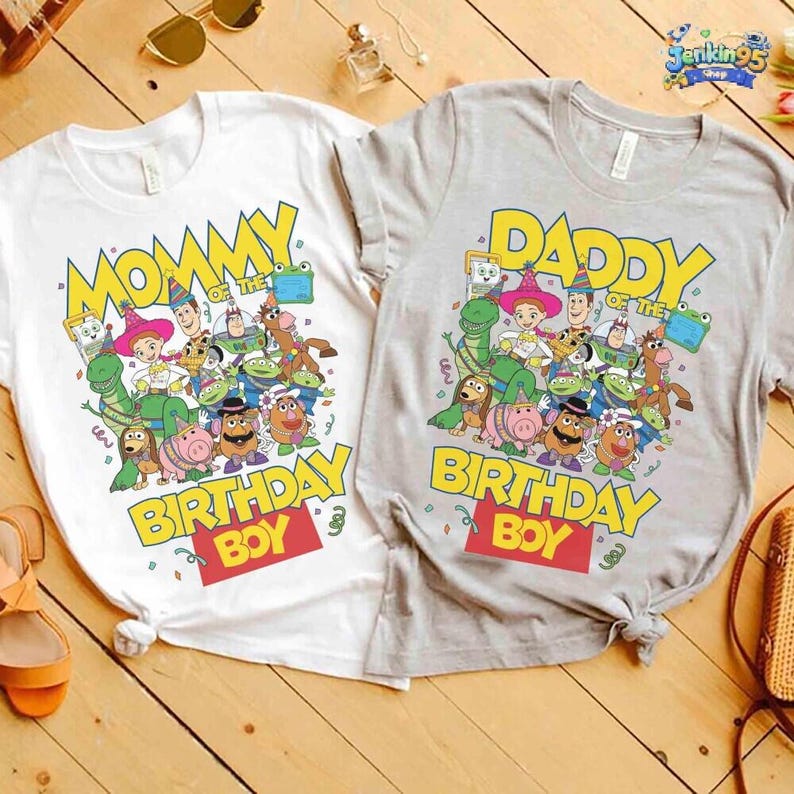 Personalized Disneyland Toy Story 5 Birthday Shirt, Custom Disneyland Woody Buzz Lilypad Birthday Present, Disneyland Family Birthday tee image 4