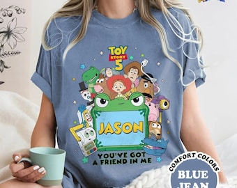 Personalized Disneyland Toy Story 5 Shirt, Disneyland Family Matching Tee, Toy Story 5 Lilypad Tee, Disneyland Family Trip Shirt