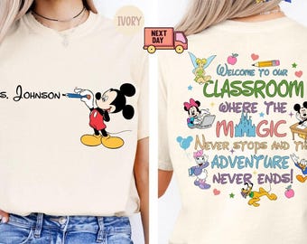 Comfort Colors Teacher Shirt, Teacher Appreciation Shirt, Mickey Mouse T-Shirt, Disneyland School Shirt, Disneyland Teacher Gift Shirt