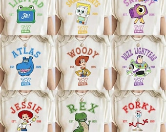 All Characters Disneyland Toy Story Shirt, Toy Story 5 Movie 2026, Buzz Lightyear Woody Jessie Bo Peep Toy Story Family Vacation Matching