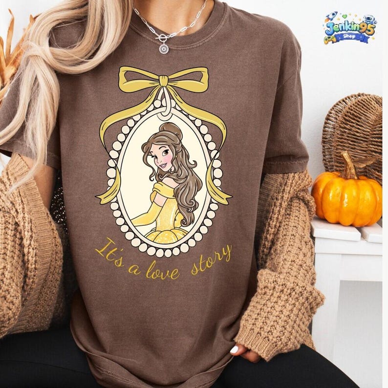 Vintage Disneyland Princess Shirt, Cinderella Snow White Ariel Belle Rapunzel Jasmine Anna Tee, Girl Disneytrip Tee, Princess Castle Sketch image 5