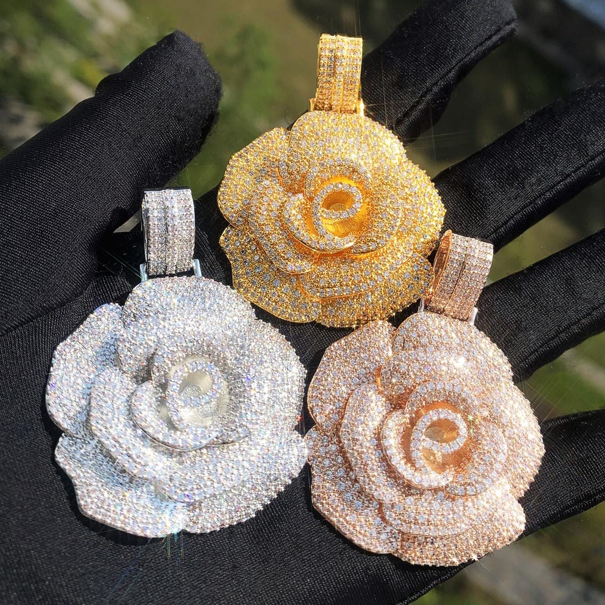 Iced out pendant - Etsy 日本