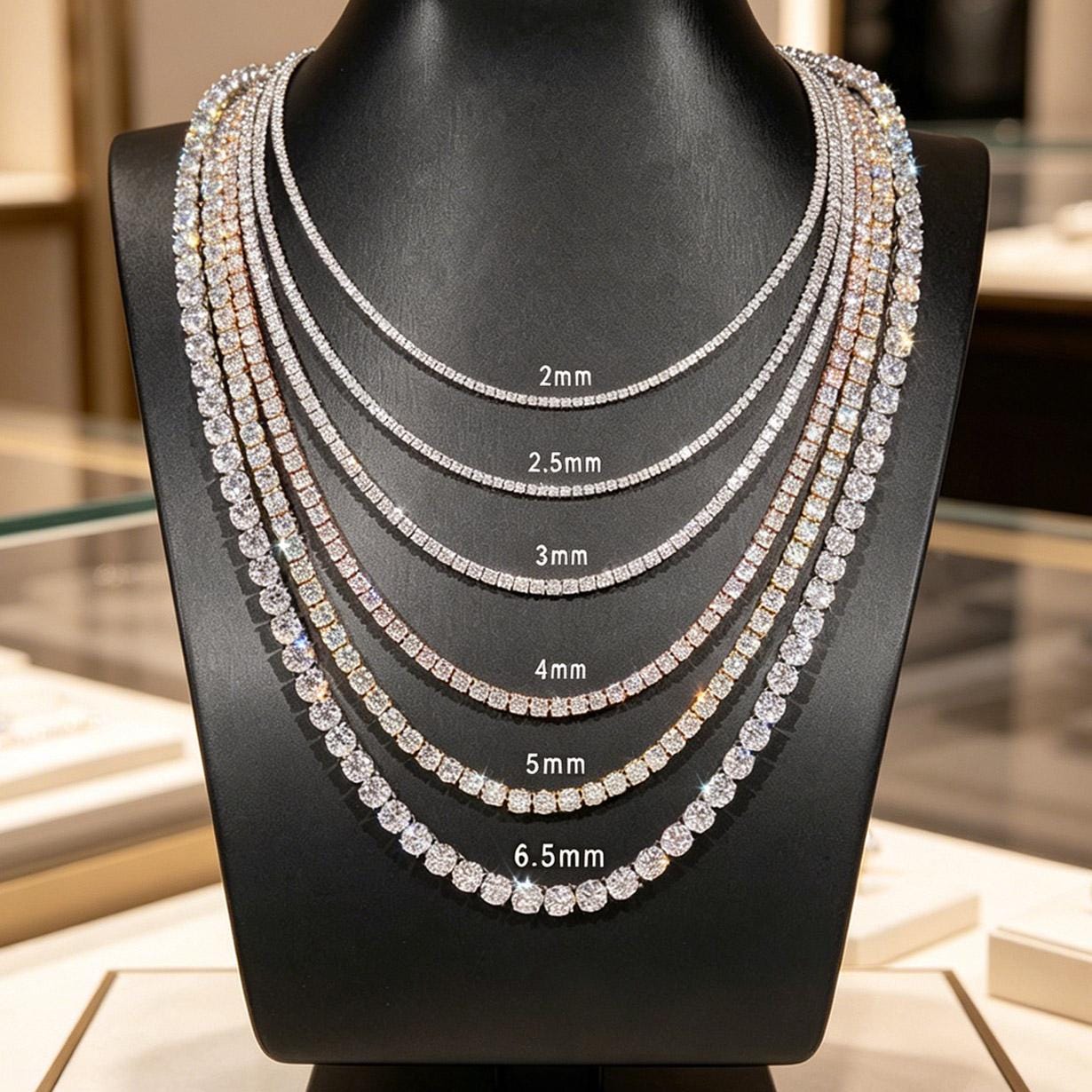 Vvs moissanite chain - Etsy 日本
