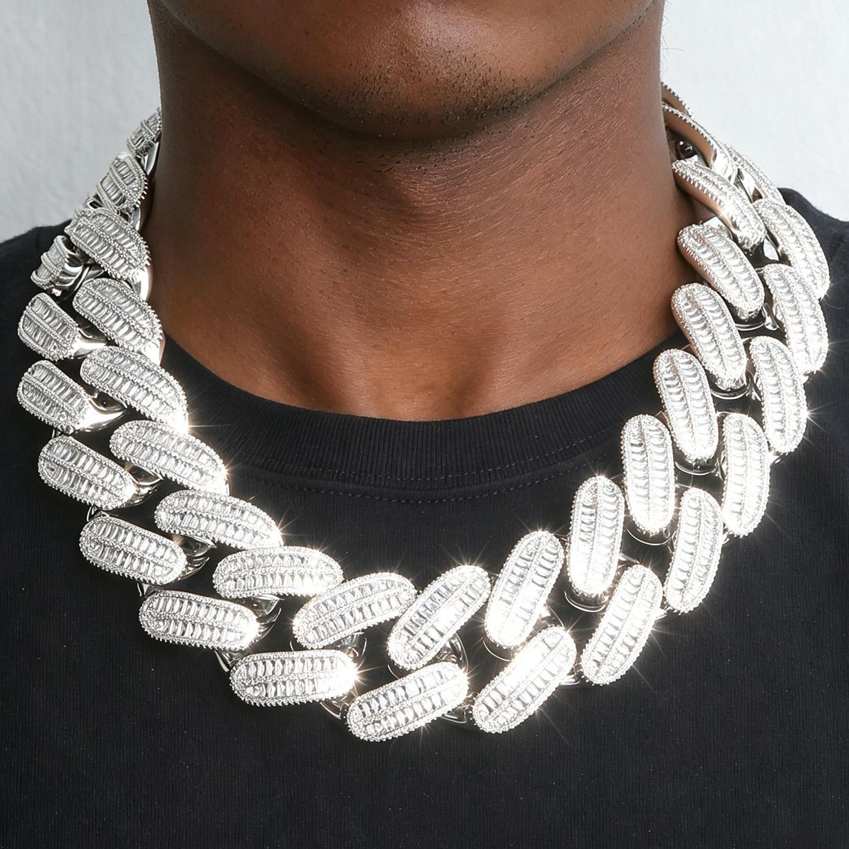 Big Heavy Cuban Link Bracelet - UK BijouR.I Huge BallChainBrace 