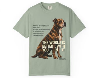 Rescue Dogs Mental Health Awareness T-Shirt | Caring, Unconditional Love, KC Paws Benefit