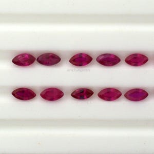AAA Burmese Red Ruby Marquise Cut Gemstone (2x4mm-3x6mm)