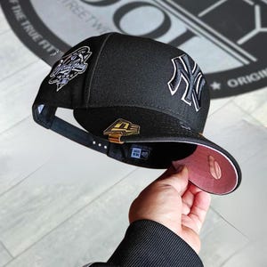 New Era NY Yankees Pink Baseball 9FORTY Cap Embroidery World Series Side Patch, Streetwear Collector