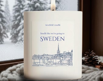 Sweden Trip Reveal Destination Reveal Surprise Trip To Sweden Gift Going On Vacation Reveal Sweden Trip City Gift Skiing
