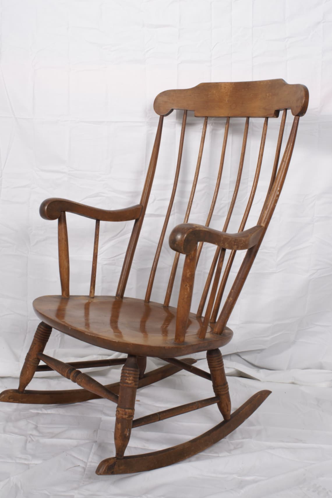 Rocking Chair Vintage Nichols & Stone Nursery Rocker Custom Etsy