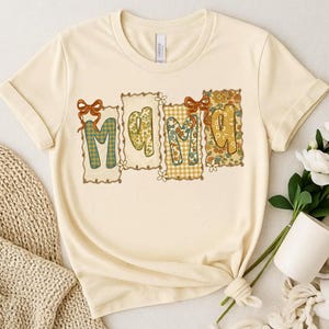 Retro Mama PNG, Vintage Floral Mama PNG, Mama Shirt, Cottagecore Mama Letters, Mother's Day PNG, Gingham Mama Graphics, Hippie Mom Shirt