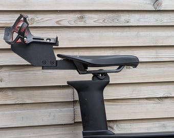 BTS Fizik Transiro Modular Carbon PAHT-CF Seatpost - Aero Bottle Cage with AirTag Housing & Pannier Mount - RocketTT