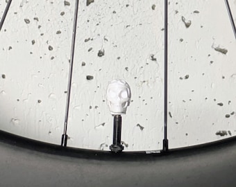 Tapones para válvulas Presta - Diseño de calavera - Se venden en pares - Estilo y protección - Bicicleta de carretera, triatlón, gravel - RocketTT