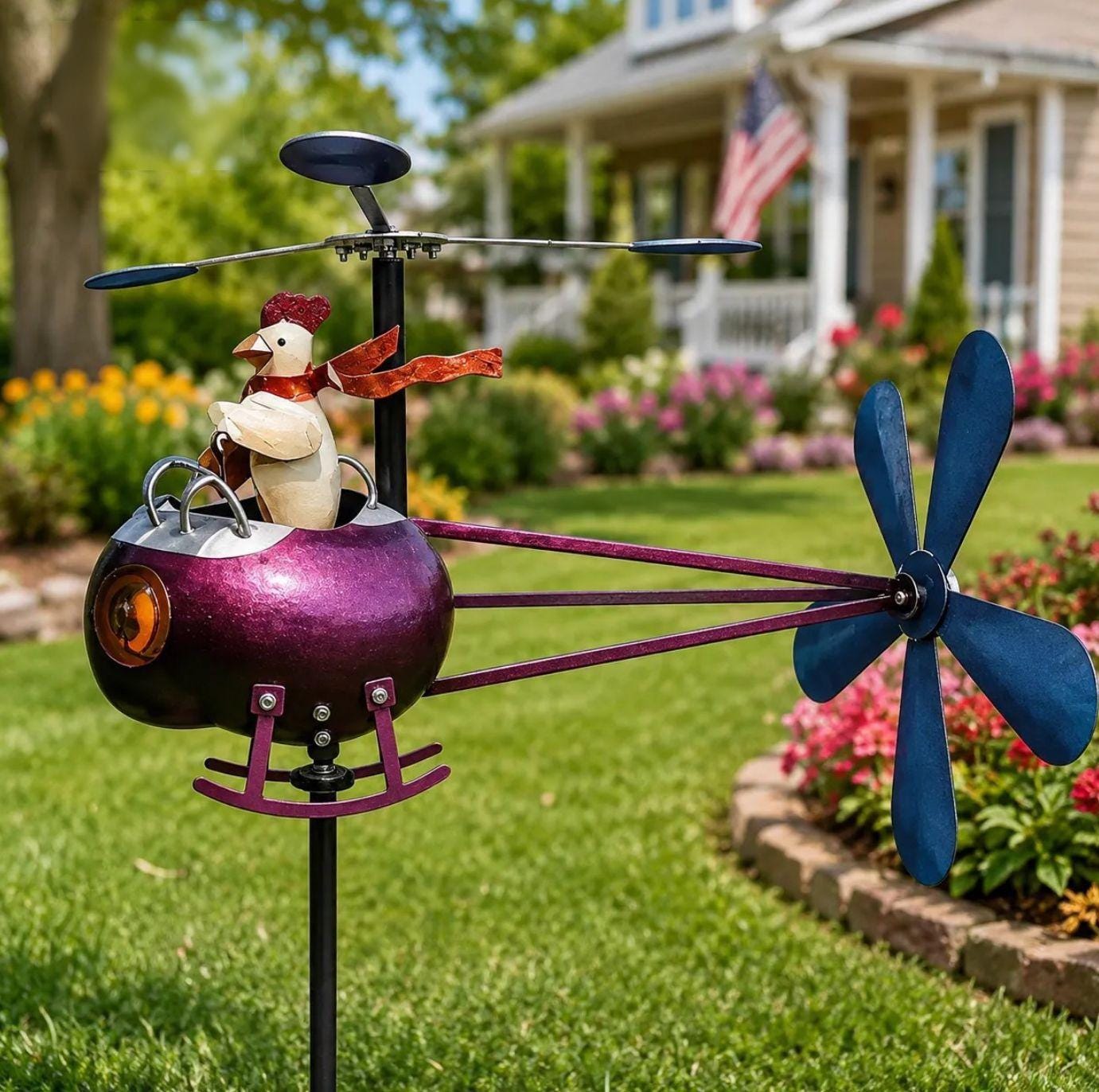 Helicopter Yard Decor - Etsy